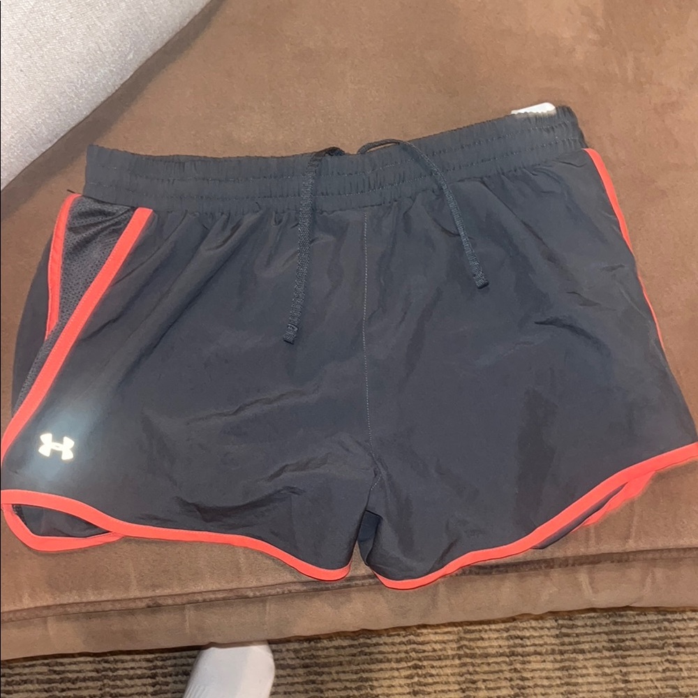 Under Armour Black Shorts with Red Trim